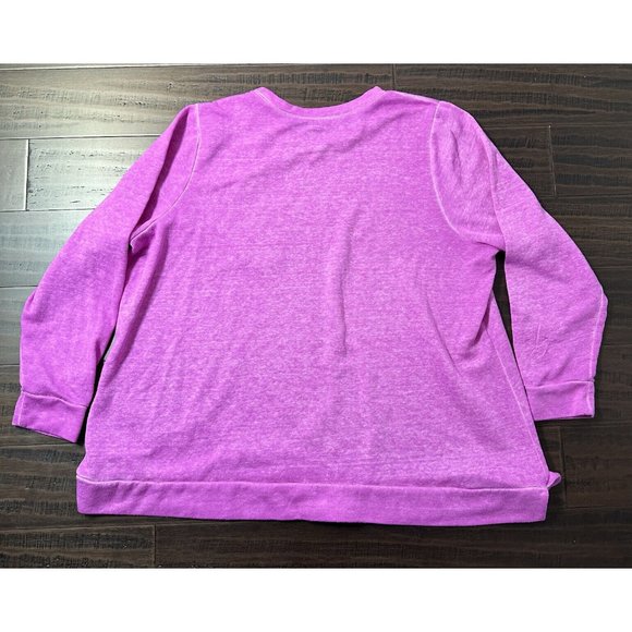Lane Bryant Sweatshirt Plus Size 22 24 STRONG Sparkling Lightweight Purple - Picture 8 of 8